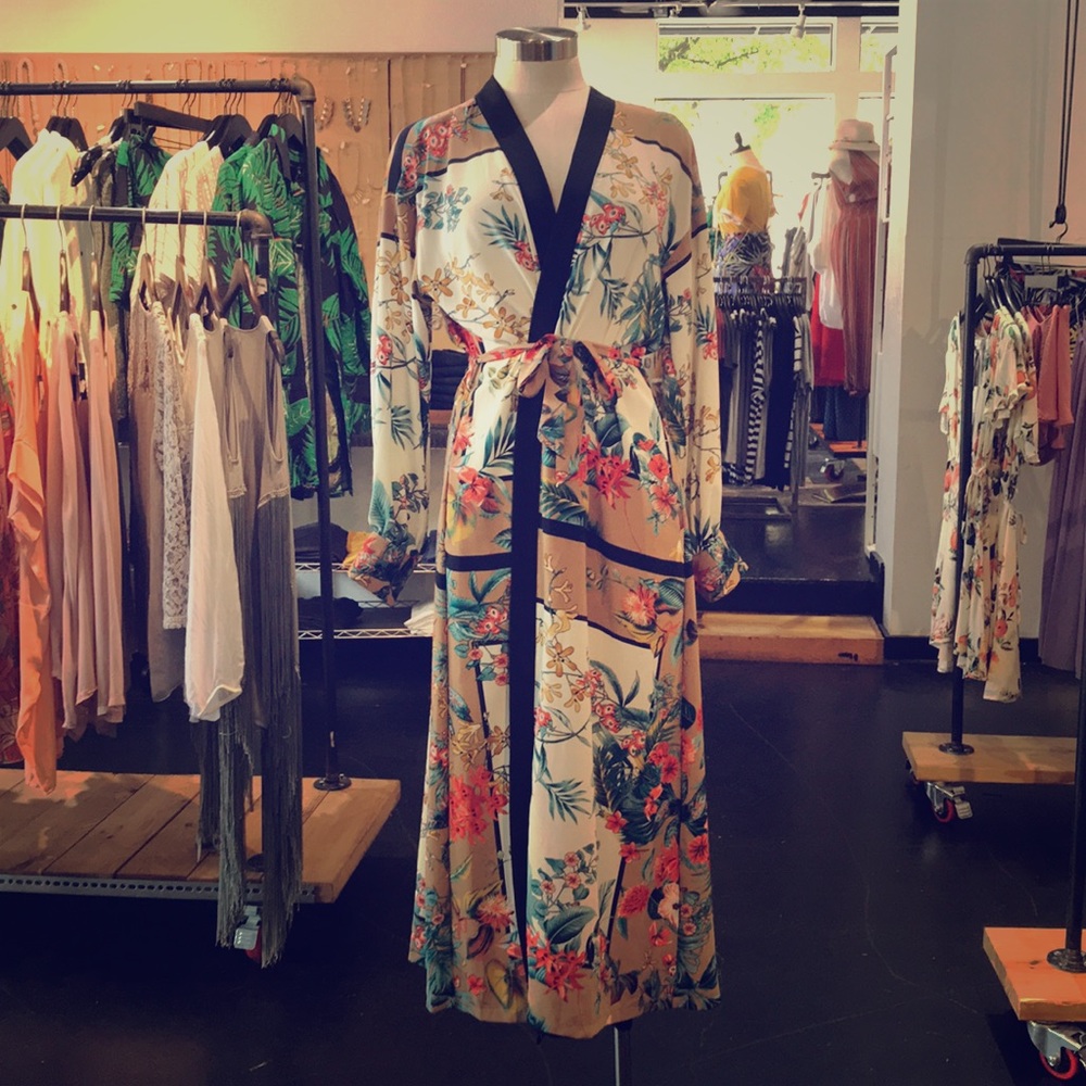 Kimono style wrap dress